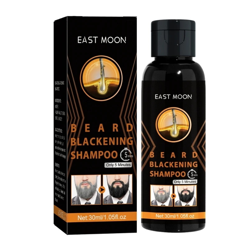 50LDNaturalBeardDyeShampooMenLongLastingBeardBlackening