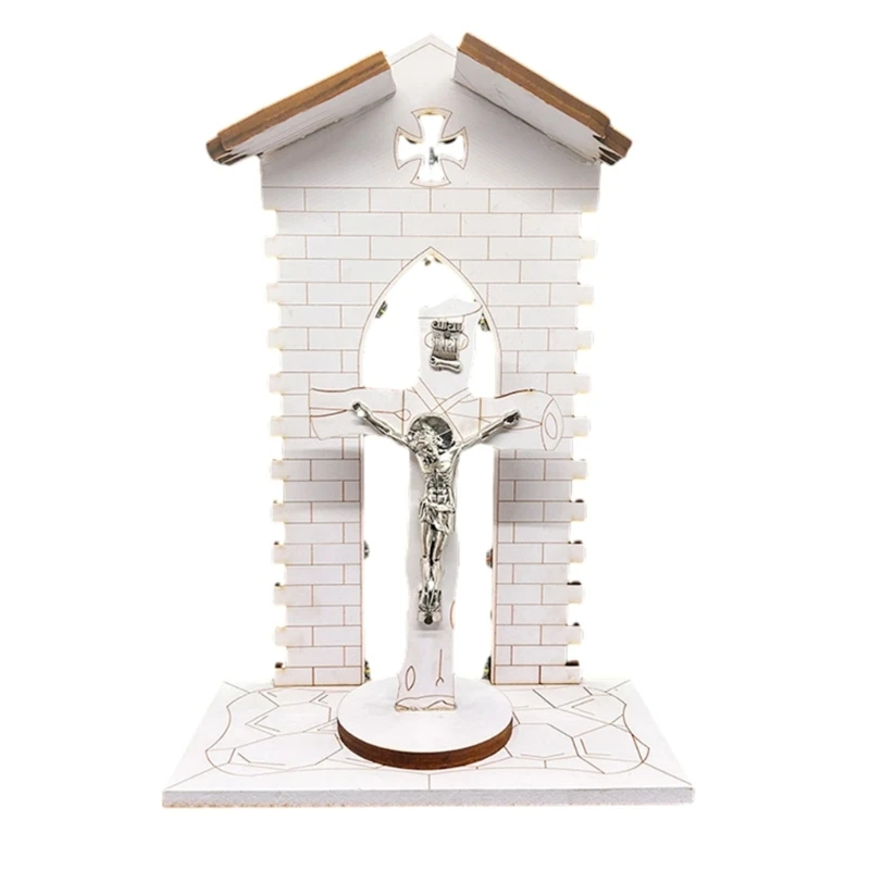 

Religious Figurine of Faith Figure of Christs Crucifixion Home Decorations