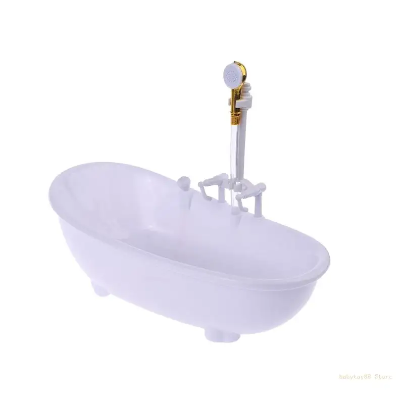 

Y4UD 1/6 Dollhouse Miniatures Electric Bathtub Furniture Bathroom Accessories Kids Pr