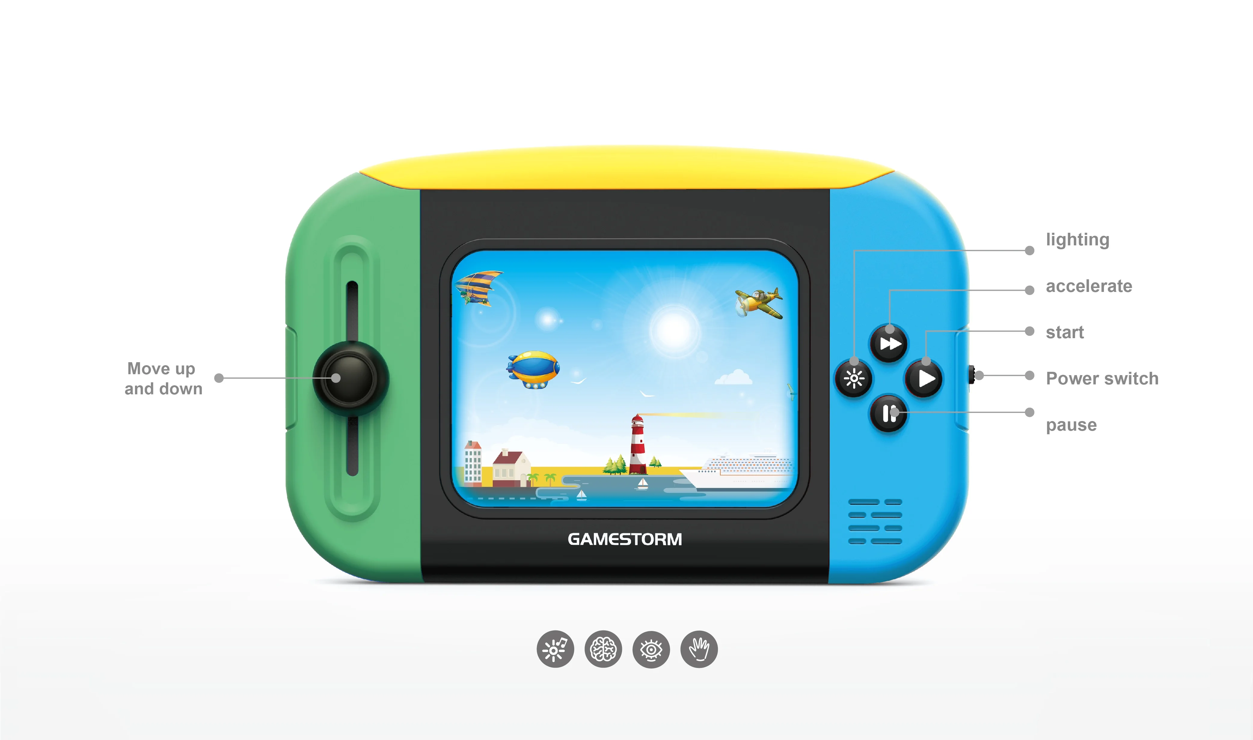 Mini game console Stereo Handheld Game Players For Electronic Toy Gift handheld players electronic toys games 4