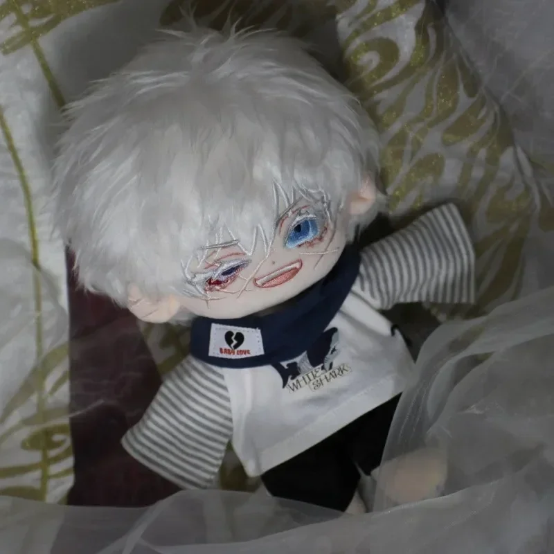 

Anime Jujutsu Kaisen Satoru Gojo 20cm Change Clothes Plush Doll Toys Soft Stuffed Plushie