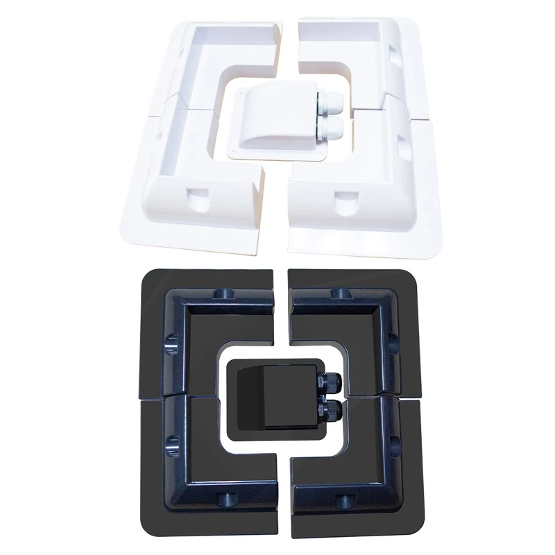 

5pcs Solar Panel Mounting Bracket Plastic Roof Mount Corner Bracket Drill-Free