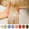 Glitter Door String Curtain Silver Ribbon Shiny Tassel Flash Line Curtain Valance for Window Room Home Decoration 1