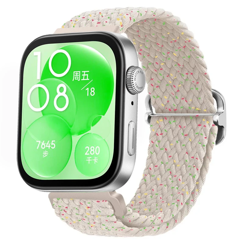 Nylon Braided Loop Strap - Adjustable Elastic Wristband for Smartwatch  Accessories