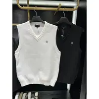 ST ANDREWS 2024 New Men's Golf Clothing Fashion Knitted Fabric Versatile Solid Color Casual Vest Vest 1