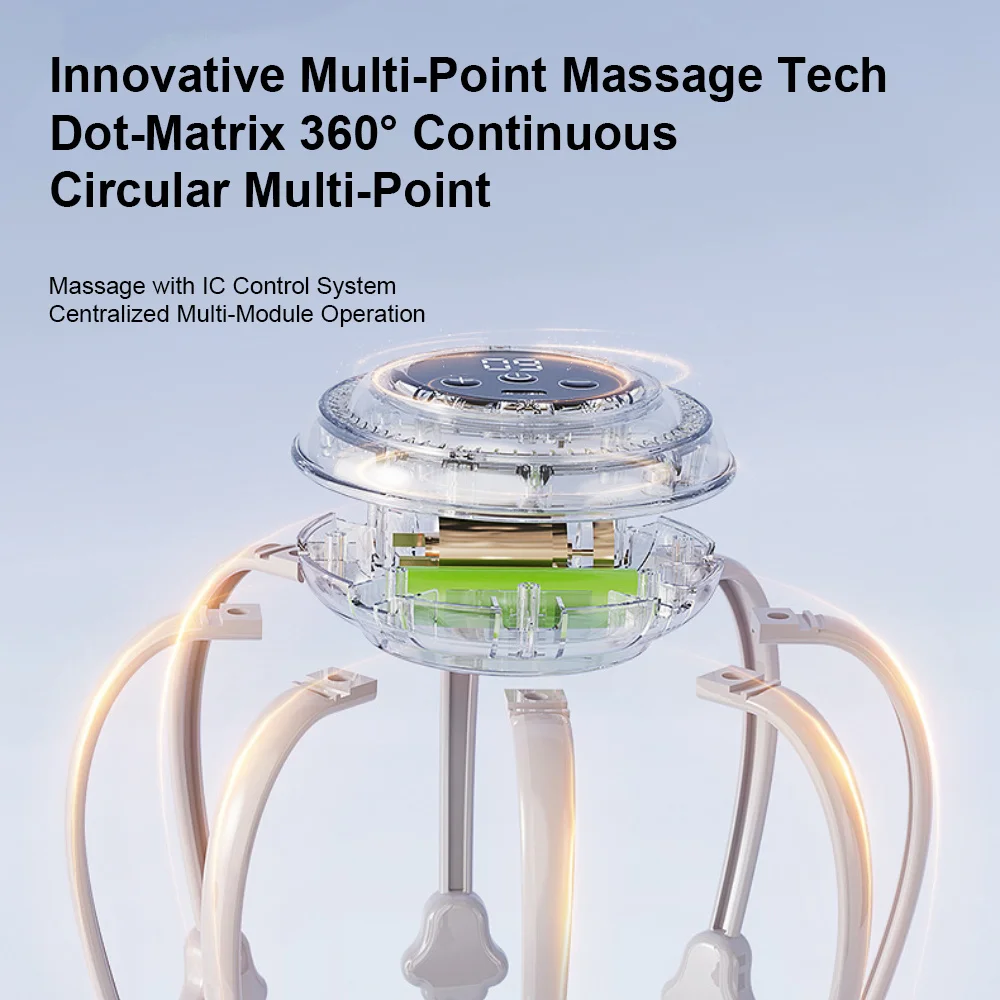 Electric Scalp Massager Octopus Head Massager Stress Relax Claw Vibrating Hair Scalp Relaxation Fatigue Relief Stress Relax