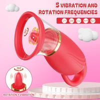 Saugen Sex Spielzeug Zunge Lecken Vibrator für Frauen Oral Nippel Klitoris Sauger Klitoris Stimulator Erwachsene Weibliche Masturbation 5
