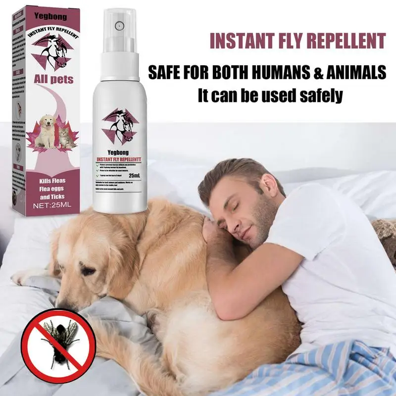 Pet Skin Spray Fleas Tick And Mosquitoes Pet Anti Flea Tick Agent Pet Flea Spray For Dogs Cats And Home Fleas Eliminator Control Prevention Protect
