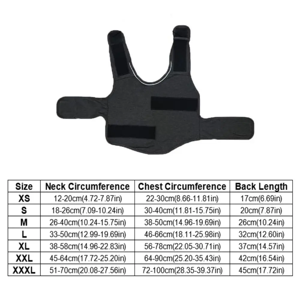 통기성 좋은 강아지 불안 완화 조끼, 편안하고 조절 가능한 강아지 진정 조끼, 따뜻하고 부드러운 불안 방지 애완견 코트 (불안 완화용)
