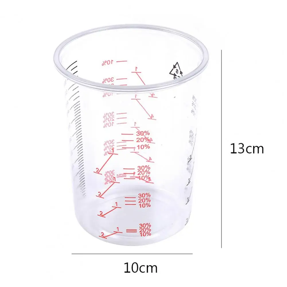 5 Pieces Plastic Paint Mixing Cups Disposable Flexible Clear Graduated  Plastic Paint Mixing Cups 1300ml Measuring Cups - AliExpress