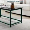 Black Coffee Table Simple Modern Rectangular Center Table Open Space Minimalist, Café Tables 4