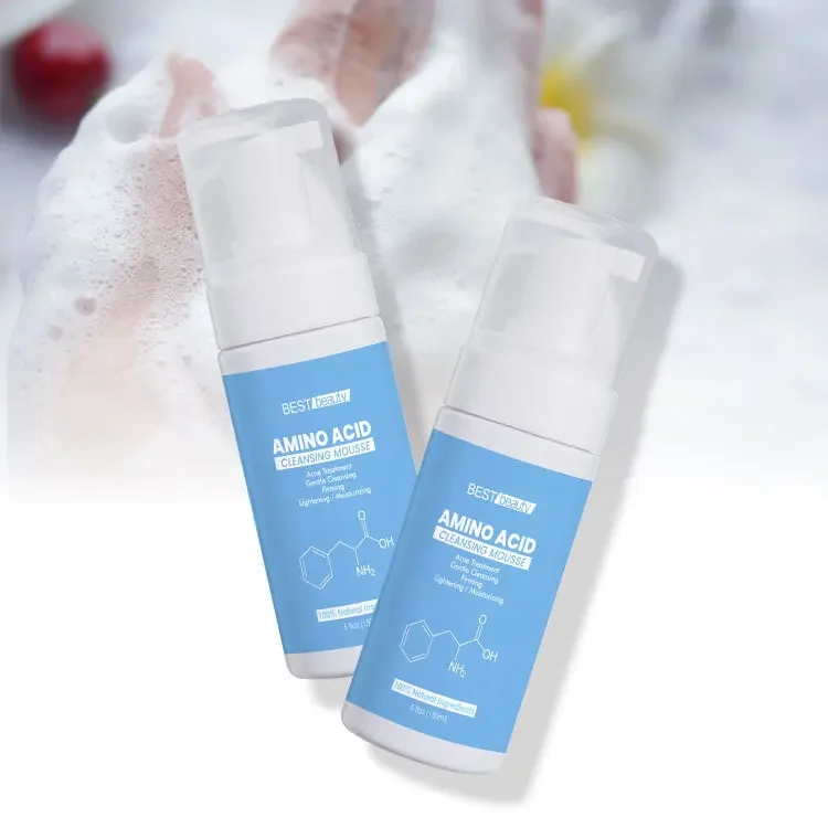 150ml Amino Acid Cleansing Foaming Mousse Facial Cleanser Gentle Hydrating Moisturizing Cleansing Milk