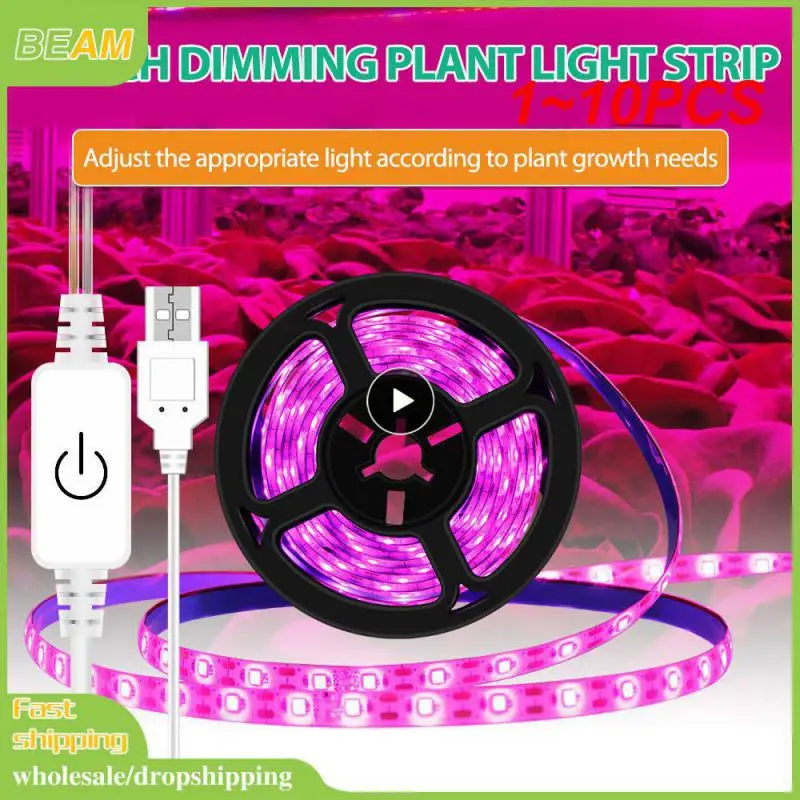 

1~10PCS Phyto Lamp Full Spectrum Plant Growth Light Led Grow Strip Light Greenhouse Phytolamp for Plants Hydroponics Growing