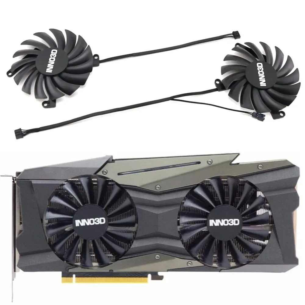 Nuovo Cf-12910S Rtx 3060 Ti, 3070 Twin X2 Gpu Fan, Per Inno3D Rtx 3060 Ti, Rtx 3070, Rtx 3080 Twin X2 Oc Lhr Ventola Di Raffreddamento Della Scheda Vi