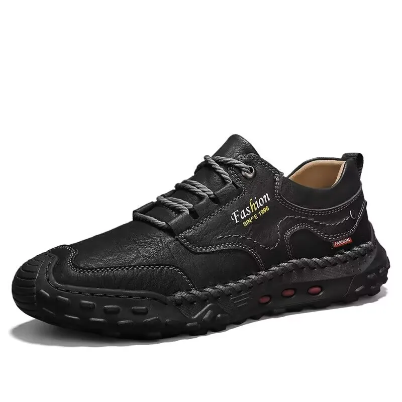 New Genuine Leather Mens Casual Shoes Fashion Lace Up Business Oxford Shoes for Men Outdoor Walking Sport Tennis Masculino
