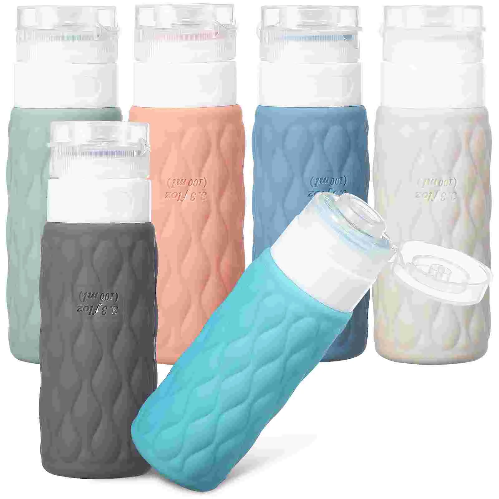 

6 Pcs Travel Size Bottles Silicone Travel Bottles Travel Size Containers Toiletry Bottles Shampoo Travel Container