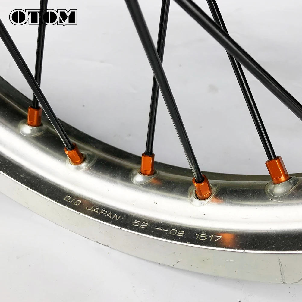 Motorcycle Wheel Spokes Kit Stainless Steel Aluminium Nipples Rim Wire Rays Dirt Bike Wheel Spoke For KTM EXC HUSQVARNA TE