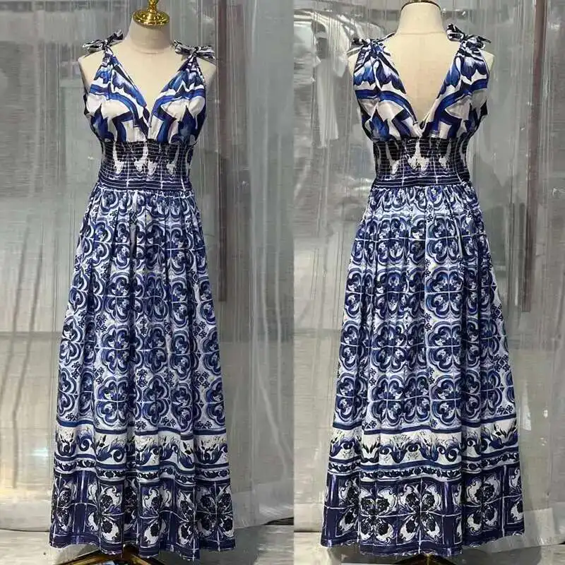 JAMERARY المدرج الصيف عطلة فستان ماكسي المرأة السب...