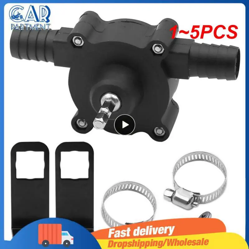 

1~5PCS Car portable water pump electric drill pump self-priming delivery pump oil portable round handle heavy-duty self-priming