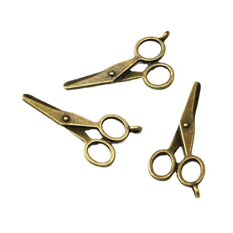 

40Pcs 16*34MM Antique Bronze Plated Scissors Charms Pendants Handmade Decoration Vintage For DIY Jewelry Making Findings