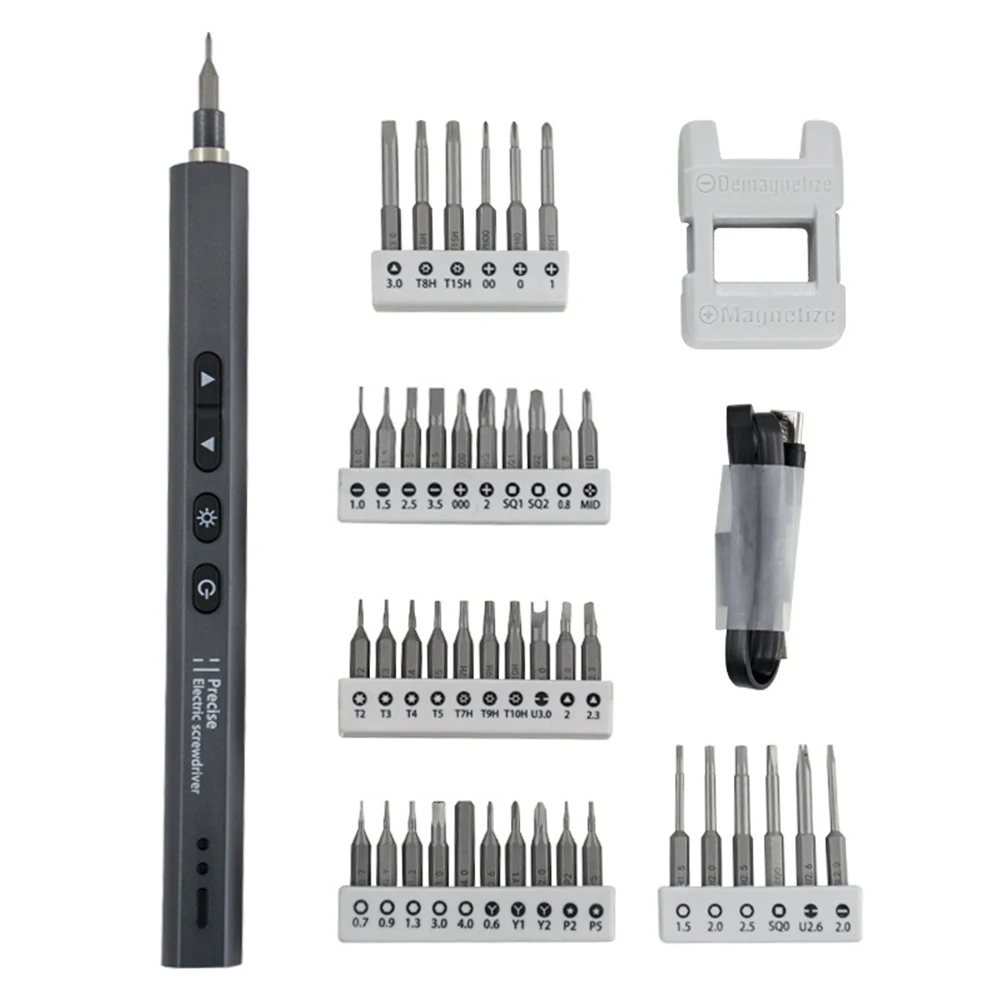 

44 In 1 Mini Electric Screwdriver 2 Torque Settings Precision Cordless Repair Screwdriver For Mobile Phones Tablets Watches