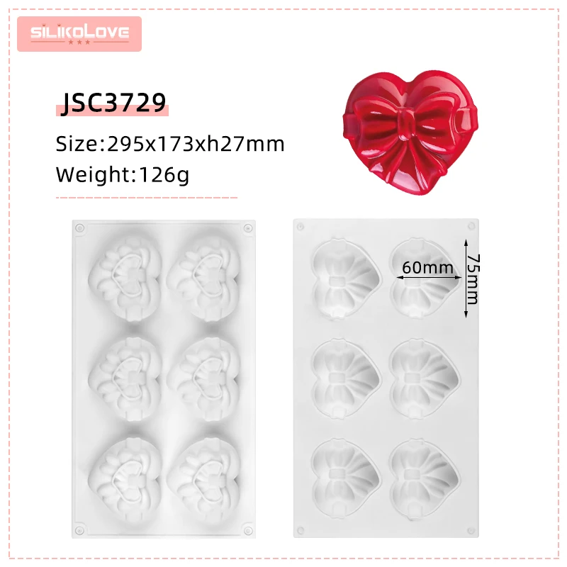 3D Diamond Love Heart Shape Silicone Molds – Dulce Cakes and