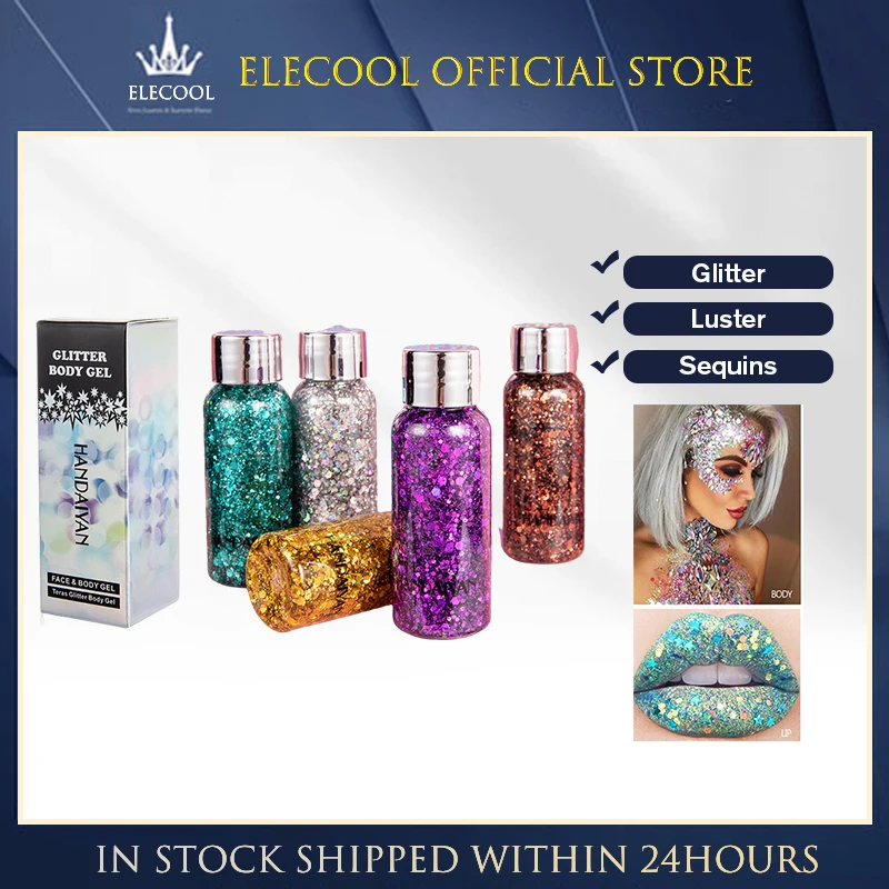 

Eye Glitter Nail Hair Body Face Glitter Gel Mermaid Sequins Eyeshadow Theatrical Makeup Festival Party Cosmetics