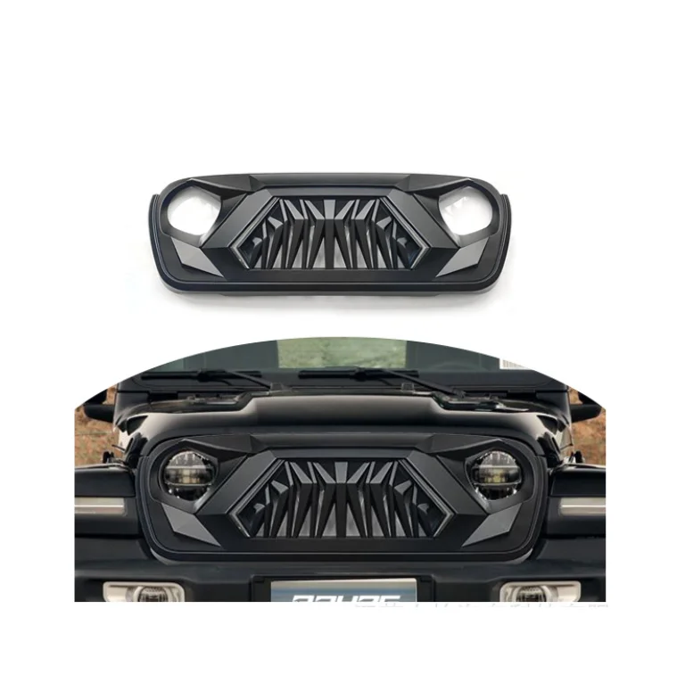 

Jeep Wrangler JL Accessories Front Bumper Grill For Upgrade Black Armor Grille