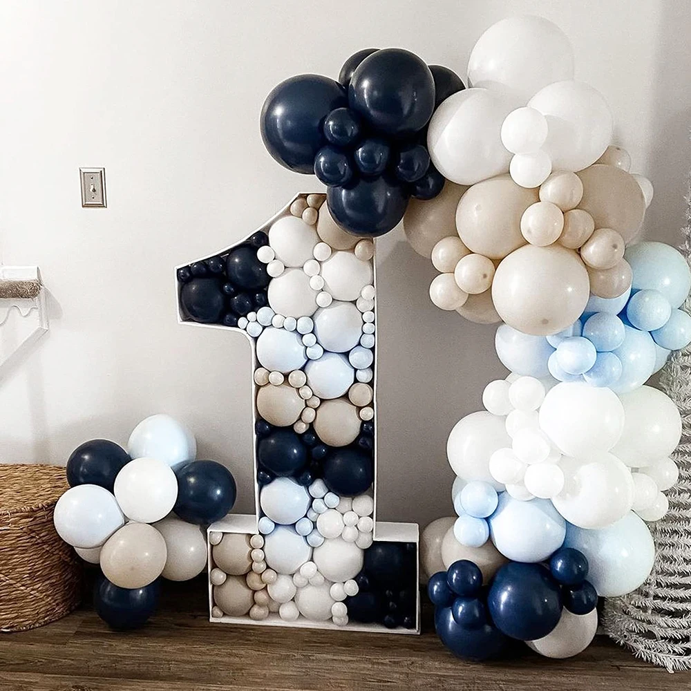 10/20/30pcs Retro White Sand Balloons Blue Pink Coffee Khaki Latex Ballon Birthday Wedding Party Decor Baby Shower Helium Globos