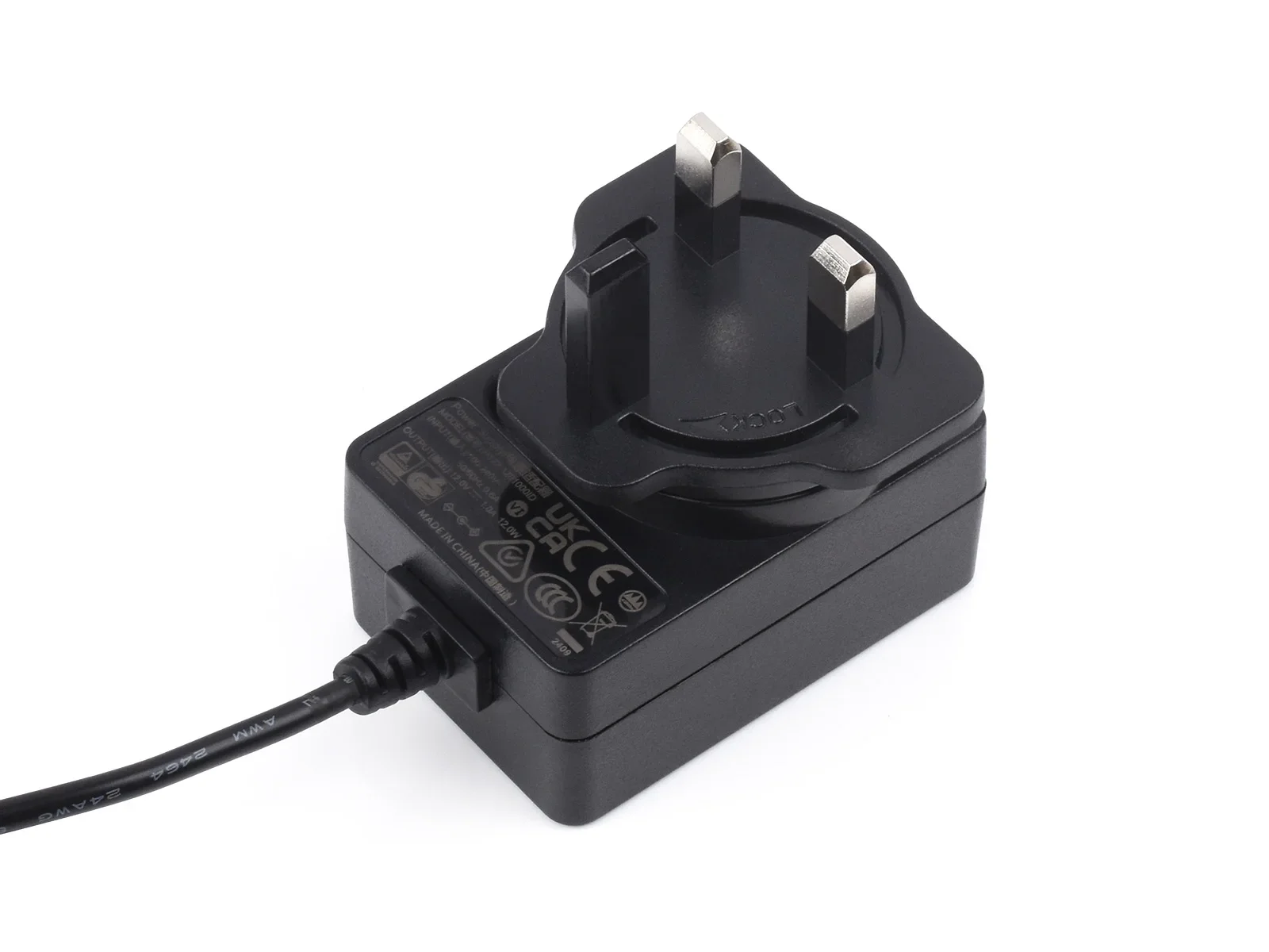 Waveshare   ġ  , 12V/1A, DC  , OD 5.5mm, ID 2.1mm, ̱ EU  ÷ ɼ