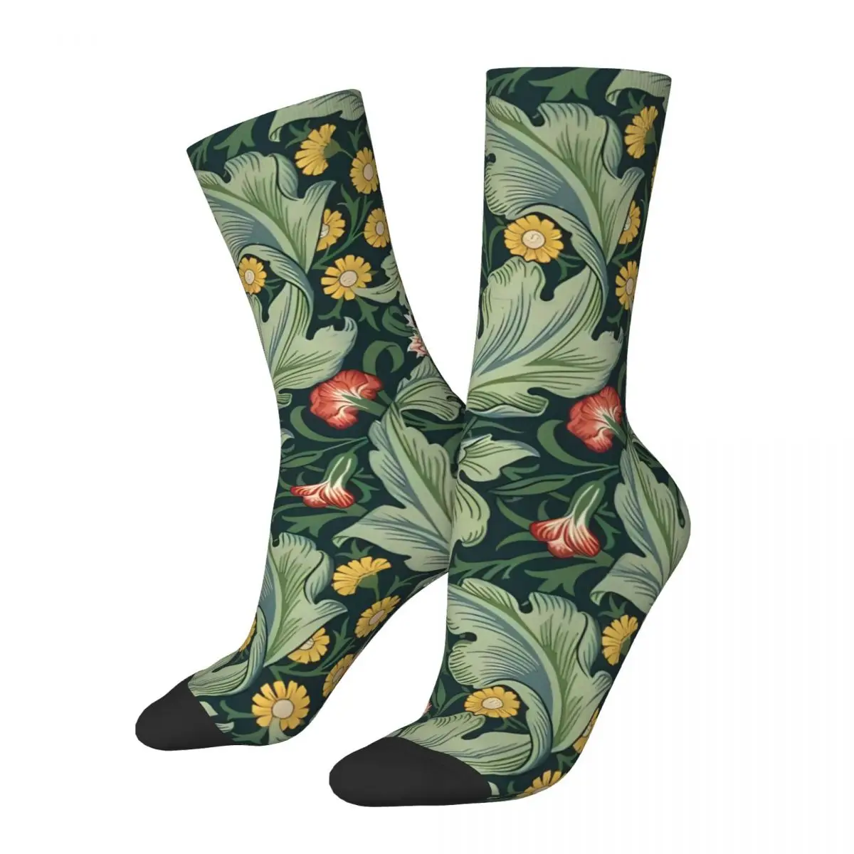 

A Vision Of Nature Funny Men's Socks Retro Harajuku Seamless Crew Sock Gift Pattern Printed