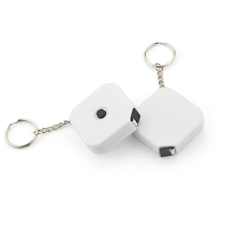 Mini Square Roller Gauge With Keychain ABS Plastic Portable Printable Soft Measurement Tool For Packaging Machine
