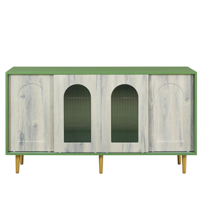 Dresser drawer cabinet,bar cabinet,lockers,sideboard,buffet sideboard,buffet service desk,StorageCabinet,Green