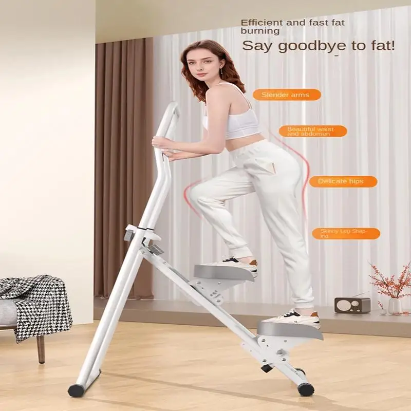 MIYAUP Woman Lose Fat White Sports Fitness Equipment Stationary Multi Functional Climbing Machine
