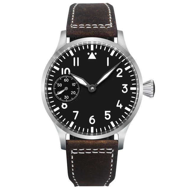 Montre pour homme Corgeut de luxe avec verre saphir, cadran de 42 mm, mouvement à remontage manuel St3600 ou St3601, boîtier en acier 316L, résistance à l'eau de 30 m 1