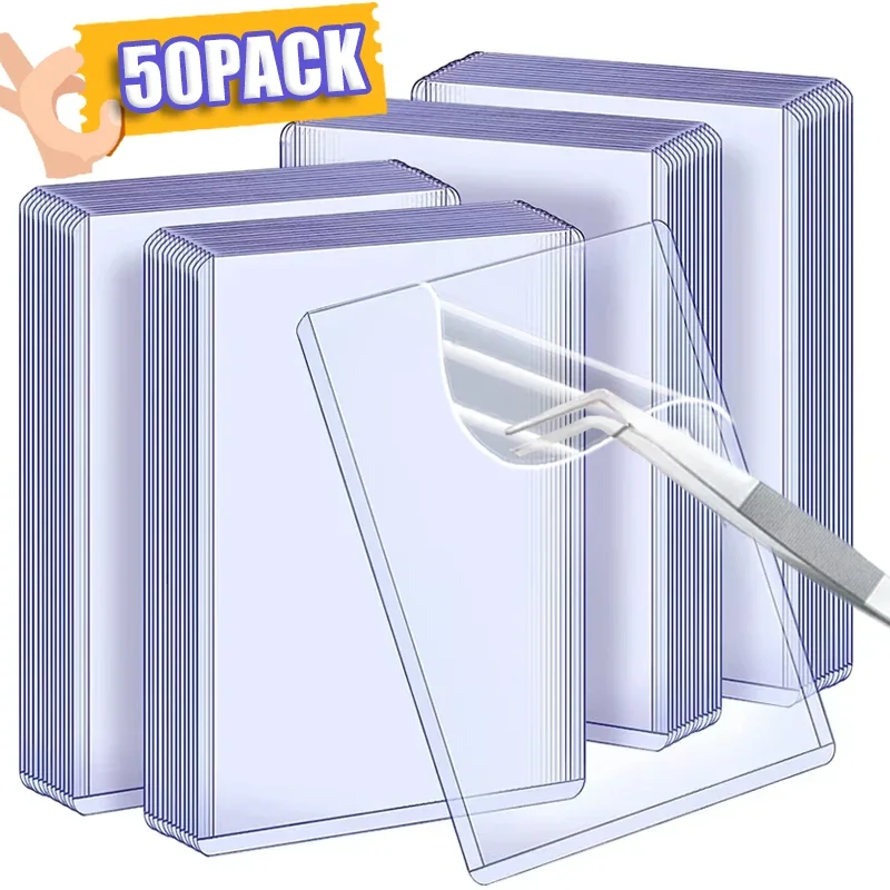 1-50Pcs 35PT Clear Toploaders Kpop idol Photocard Sleeve Anti-scratch 3X4" PVC DIY Gaming Trading Card HD Plastic Collect Holder card holder card protector idol card protector photo card holder