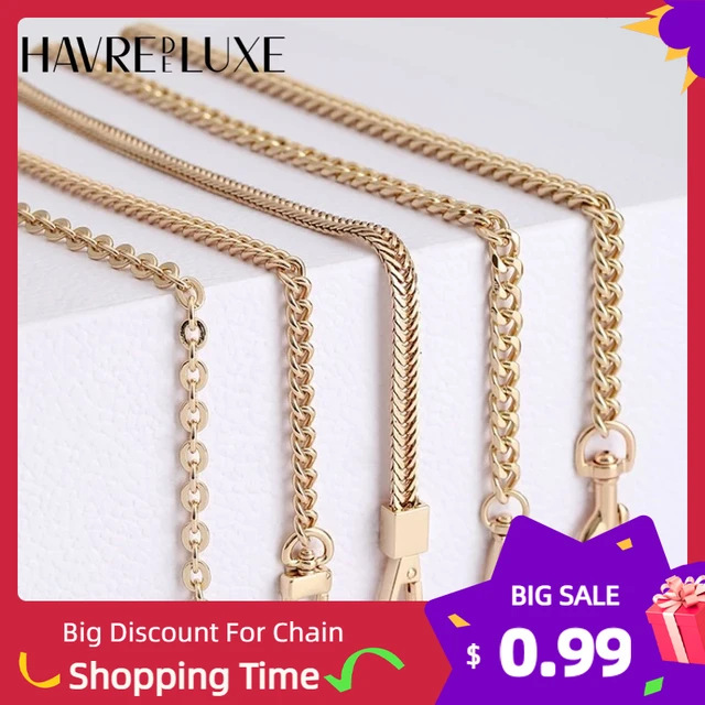 110cm Metal Purse Chain Strap Handle Replacement Chain Handbag Shoulder Bag  Chain Accessories Gold/Silver/Black - AliExpress