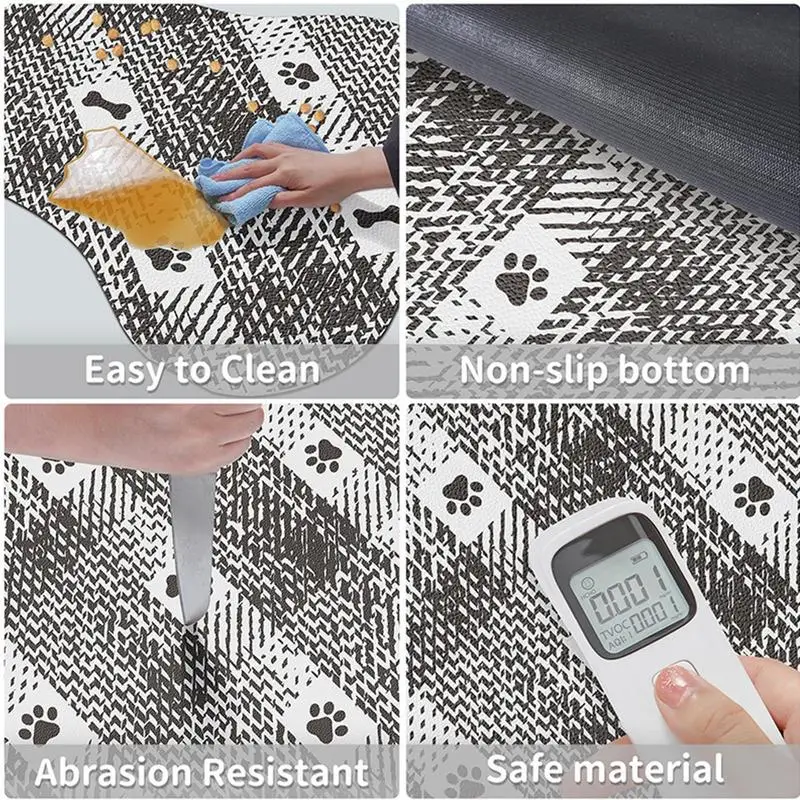 Anti-Slip Dog Bowl Mat Waterproof Pet Placemat Absorbent Dog Cat Feeding Mats Waterproof Pet Placemat Quick Dry Water