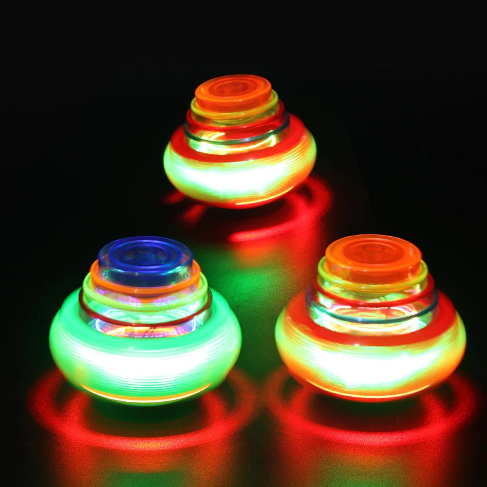 Luminous Gyro Toy Kids Children Colorful Flashing Round Ball Music Spinning Toy LED Bagged Goodie Filler Birthday Party Gifts spinning top toy beyblade toys battle top toy battle tops beyblades burst gyro gyro toupie gyroscope toy