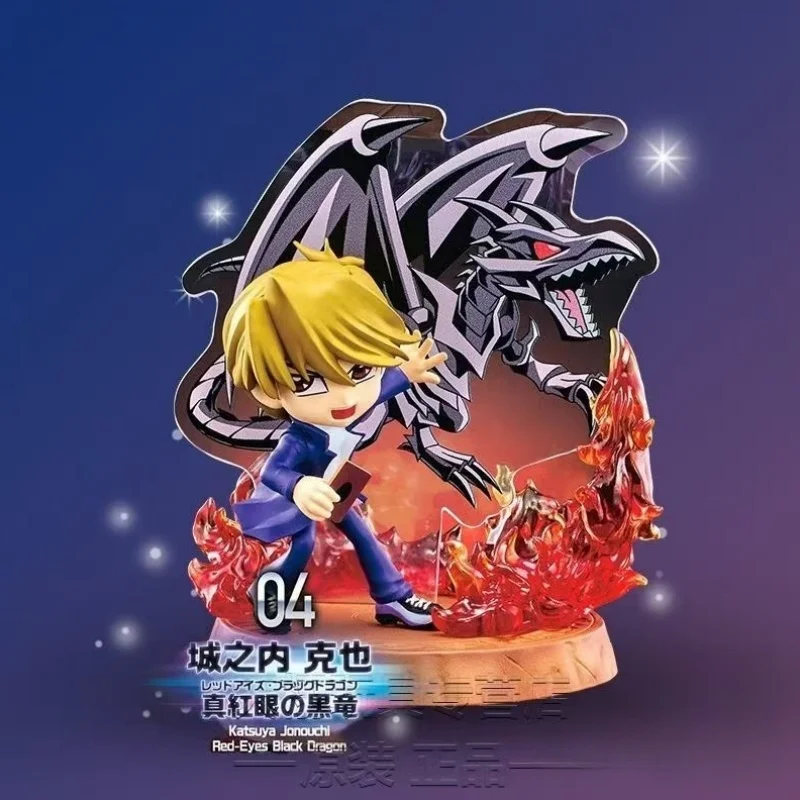 100%오리지나 리멘트 블라인드 박스 유희왕 듀얼 몬스터 피규어 컬렉션 6 팩 풀 세트 애니메이션 소장품 미니 피규어 장난감 선물