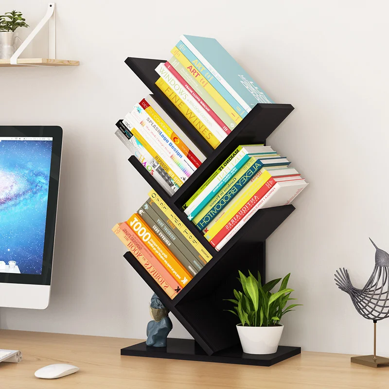 

Modern Simple Multilayer Tree-shaped Desktop Bookshelf Large-capacity Book Shelf for Kids Room Storage Furniture Book Storage