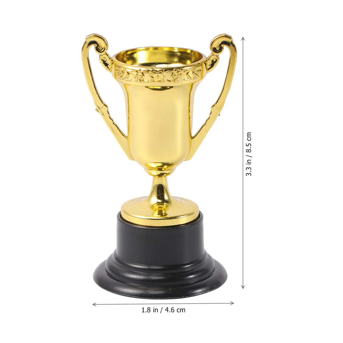 Plastic Trophy Toys 25pcs Student Sports Award Trophy Plastic Mini Trophy with Base Reward Competitions Children Toys for Game School Kindergarten