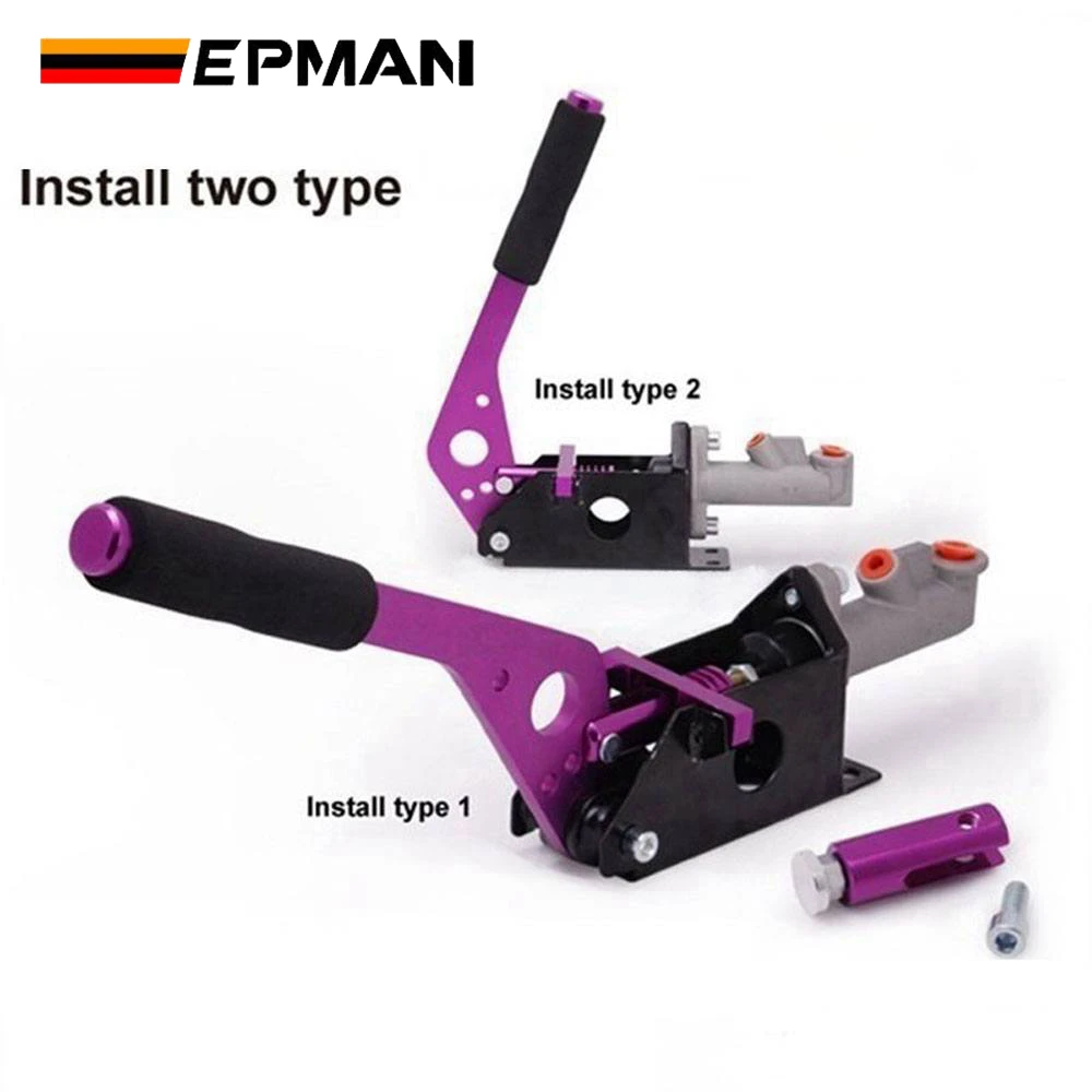 EPMAN Universal 0.625 / 0.75 Hydraulic Race Horizontal e-Bake Hand Brake Lever Drift/Drifting l-Shaped For BMW E46 M3