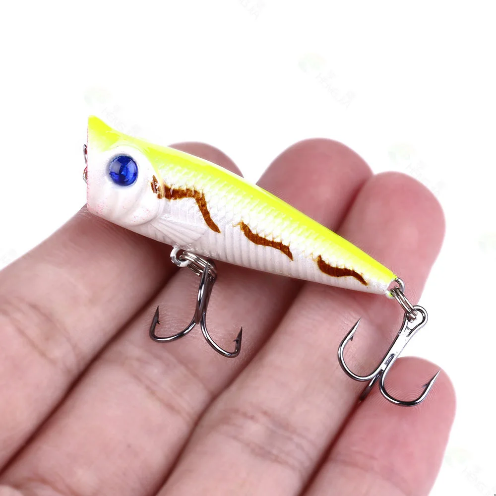 1PC Wobblers Popper 5CM-4.9G Fishing Baits Wobblers Vibration Topwater  Popper Sea Float Lures Pike Trout Bass Carp Fishing Lures - AliExpress