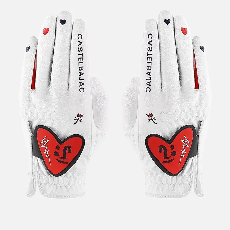

[Korea and Japan] golf gloves for women, leather wear-resistant sports comfortable fashion golf ball gloves non-slip breathable