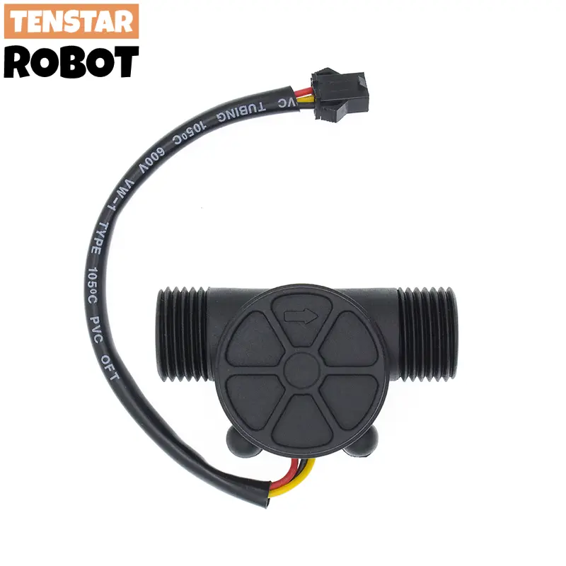 YF-S201 12V Water Flow Sensor DC 5-18V Flowmeter Hall Flow Sensor Water Control Liquid Flow Sensor Switch 1-30L/min 2.0MPa image 5