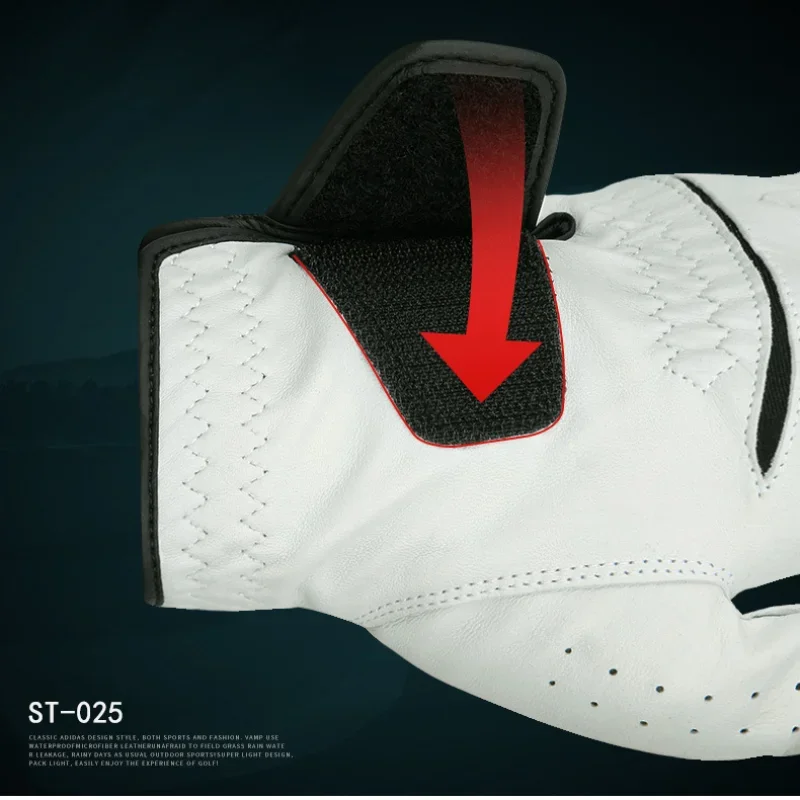 PGM Men Golf Gloves Kid White Cape Genuine Leather Sport Hand Glove Wear Breathable Skid-proof Single Left Right Handed ST025 5