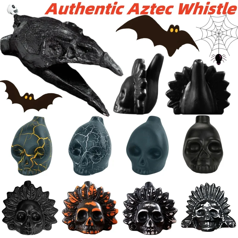Creepy Aztec Death Whistle Thunderous Echoes Of Ancient Warriors The Intense Human Scream Whistle For Halloween Prank Props