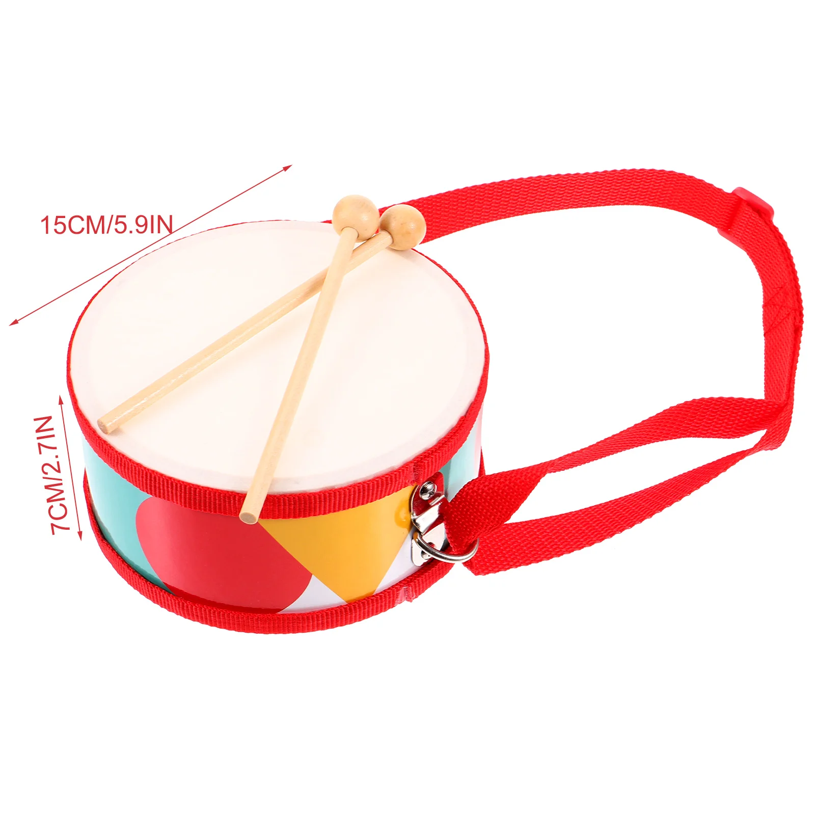 1 Set Marching Drum Percussion Instruments Early Education Toy Snare Drum Musical Toy with Sticks