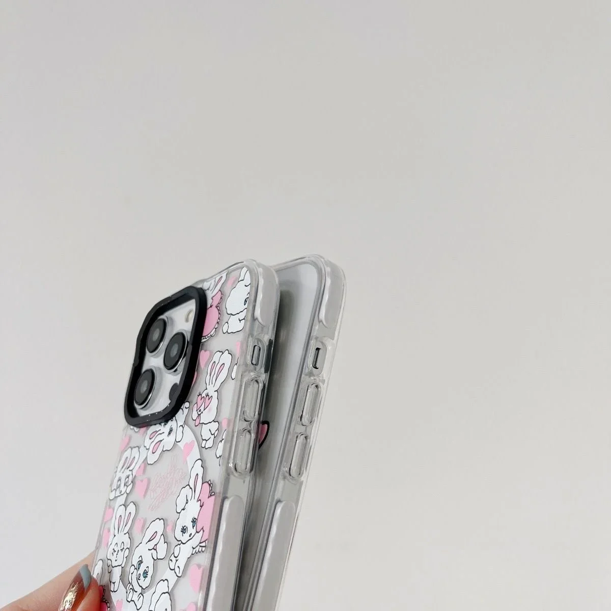 MagSafe Acrylic Rabbit Phone Case Cover for IPhone 12 13 14 15 Pro Max Case for IPhone 15 Pro Max